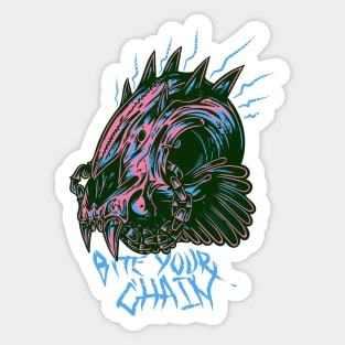 Bite Your Chain Sticker